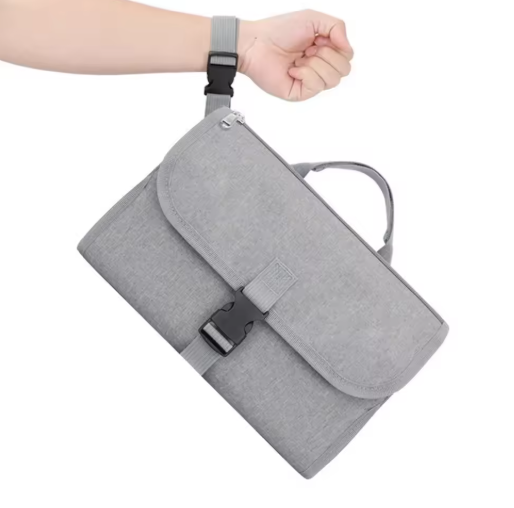 Kopi Baby Portable Diaper Changing Pad – Waterproof Travel Changing Mat with Wipes Pocket, Compact Newborn Essentials for On-the-Go Moms