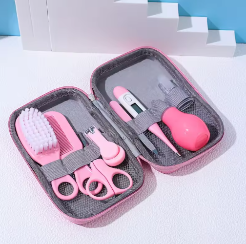 Complete baby care grooming kit 13PCS, BPA-free newborn hygiene set with safe tools for daily baby care