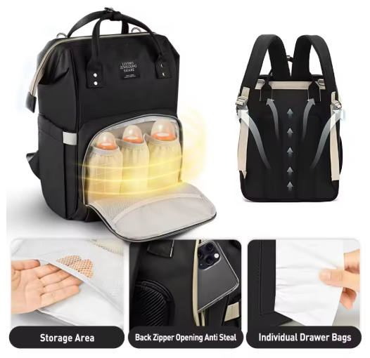 Large Capacity Baby Diaper Bag Backpack – Multi-Function Waterproof Mummy Bag for Newborn Essential