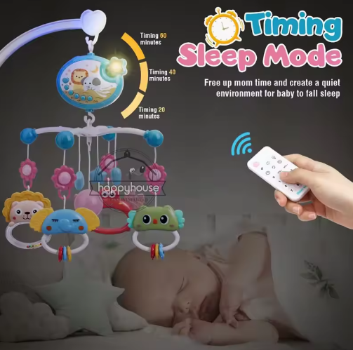 Musical Baby Crib Mobile with Lights & Projection – Perfect Baby Gift for Newborns 0-6 Months