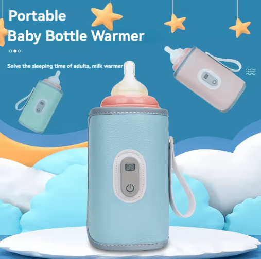 Digital Baby Milk Bottle Warmer – Portable USB Heating Cover