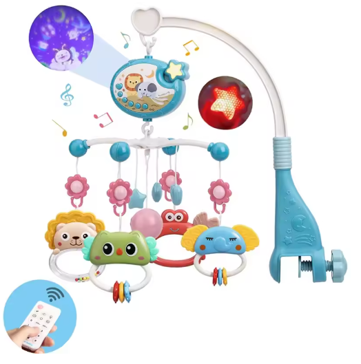 Musical Baby Crib Mobile with Lights & Projection – Perfect Baby Gift for Newborns 0-6 Months