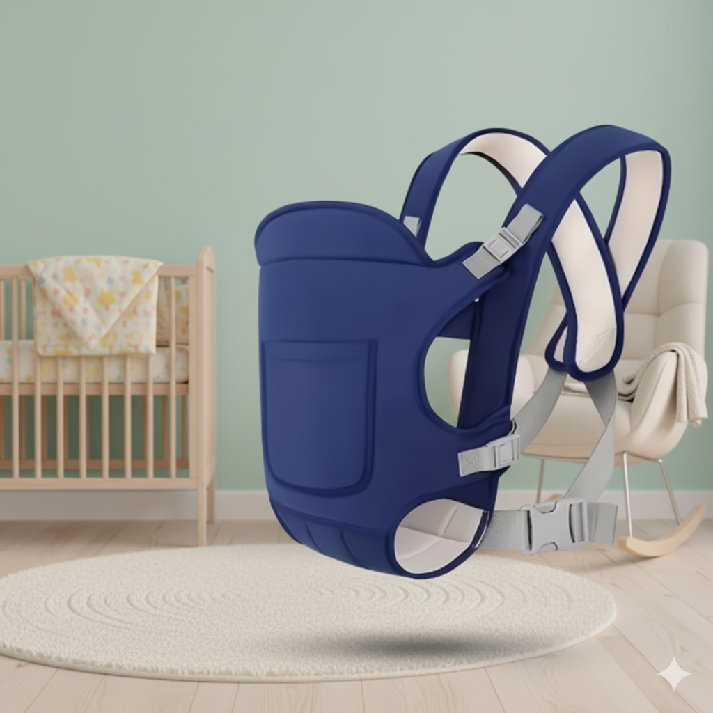 4-in-1 Ergonomic Baby Carrier Backpack – Breathable Infant Sling & Hipseat