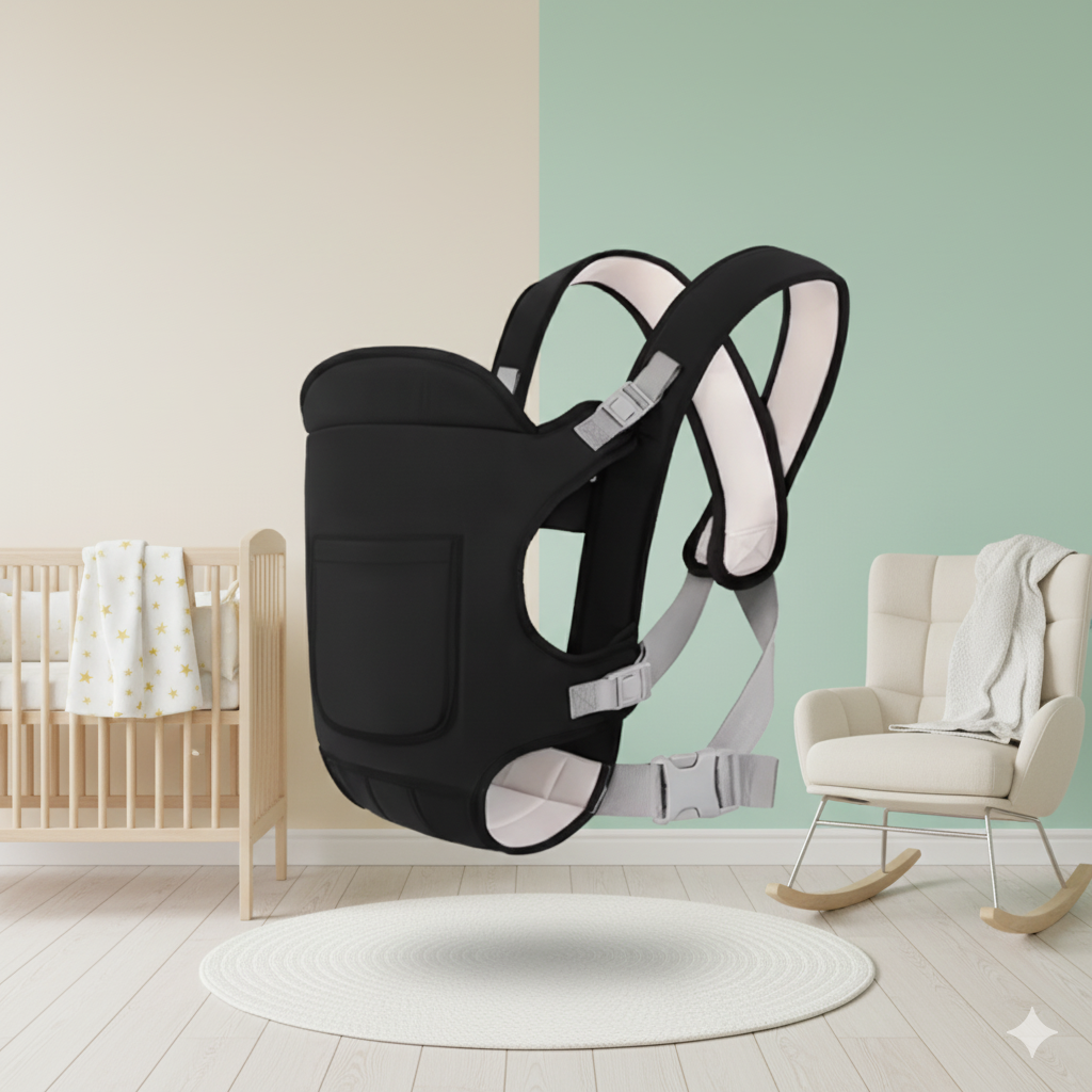 4-in-1 Ergonomic Baby Carrier Backpack – Breathable Infant Sling & Hipseat