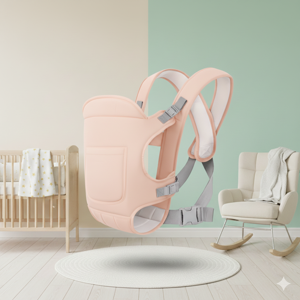 4-in-1 Ergonomic Baby Carrier Backpack – Breathable Infant Sling & Hipseat