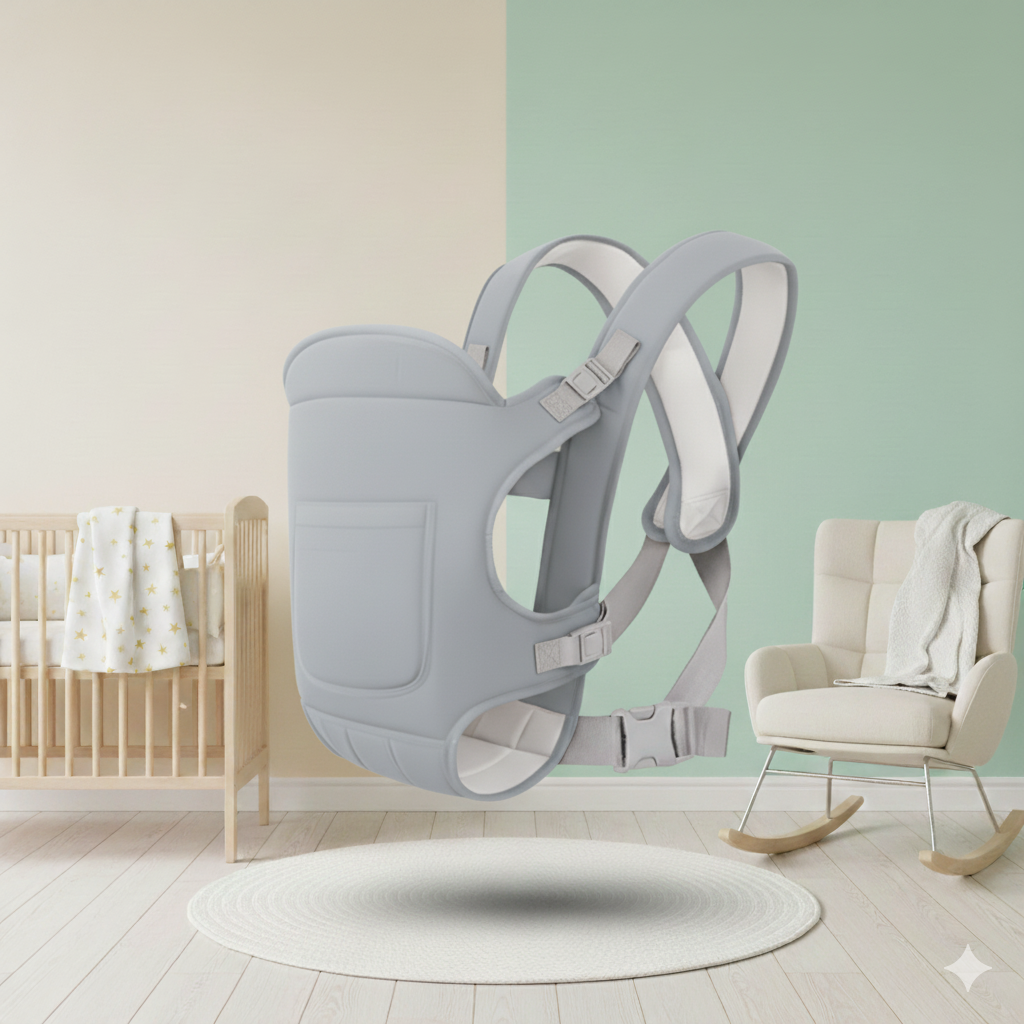 4-in-1 Ergonomic Baby Carrier Backpack – Breathable Infant Sling & Hipseat