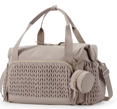 Large capacity mommy diaper bag organizer, lightweight maternity tote and stroller hanging bag for baby essentials.