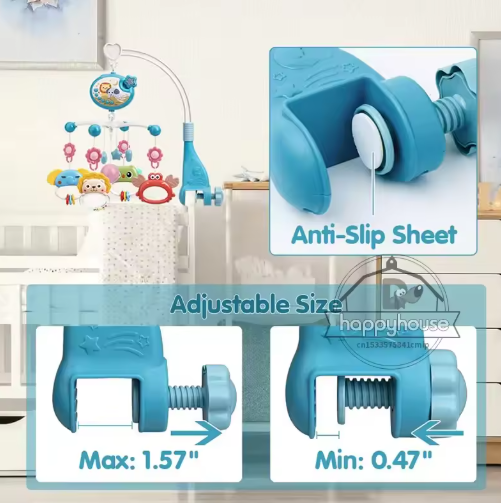 Musical Baby Crib Mobile with Lights & Projection – Perfect Baby Gift for Newborns 0-6 Months